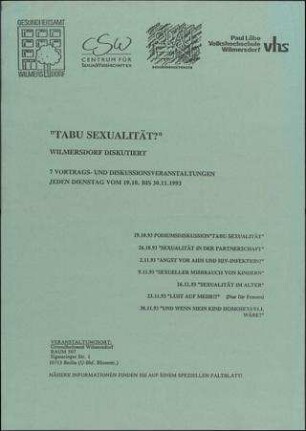 Tabu Sexualität?