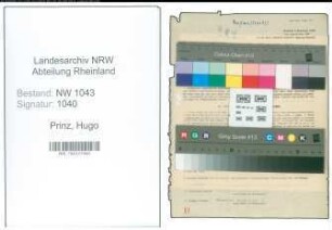 Entnazifizierung Hugo Prinz , geb. 30.07.1899 (Viehhaendler)
