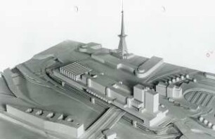 Tagungszentrum [Funkturm], Berlin-Westend (Diplomarbeit bei Peter Poelzig): Modellfoto