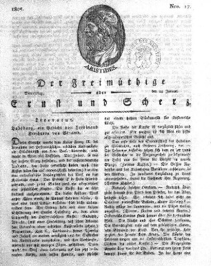 Nro. 17, Donnerstag, den 24. Januar 1805