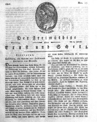 Nro. 17, Donnerstag, den 24. Januar 1805