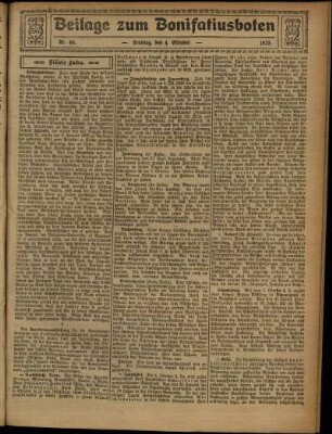 Zweite Ausgabe vom Sonntag, den 04. Oktober 1925.