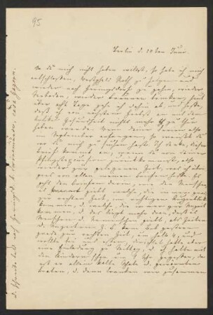 Brief an Sebastian Hensel : 10.06.1852 [Jahr ermittelt]