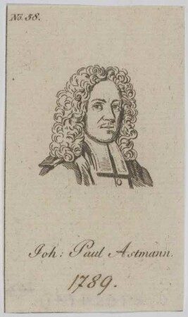 Bildnis des Joh. Paul Astmann