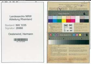 Entnazifizierung Hermann Oesterwind , geb. 10.06.1896 ()