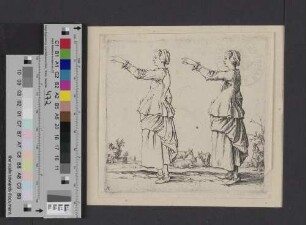 [Frau mit ausgetrecktem Arm]