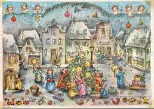 Adventskalender mit Glimmer