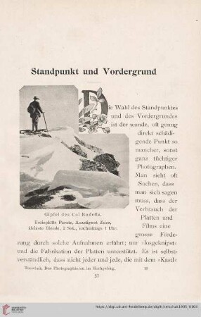 Standpunkt und Vordergrund