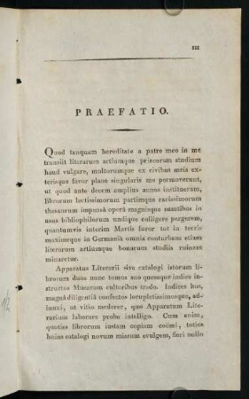III-V, Praefatio