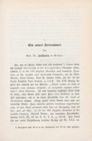 149-150 Ein neues Herrenwort