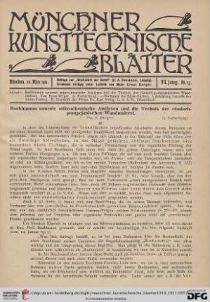 7: Raehlmanns neueste mikrochemische Analysen und die Technik der römisch-pompejanischen Wandmalerei, [4]
