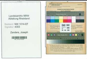 Entnazifizierung Joseph Zanders , geb. 00.00.0000 (Lehrer)