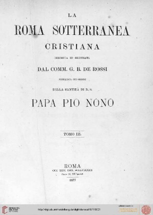 Band 3, Text: La Roma sotterranea cristiana