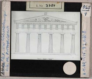 Athen: Rekonstruktion des Portikus des Athenatempels