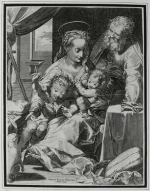 Die Heilige Familie, Madonna mit der Katze