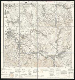 Meßtischblatt 5155.5156 : Oberullersdorf und Markersdorf : Oberullersdorf und Markersdorf. - Umdr.-Ausg., aufgen. 1903, hrsg. 1905, bericht. 1930, einz. Nachtr. 1936. - 1:25000. - Leipzig, 1938. - 1 Kt.