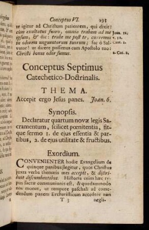 293-304, Conceptus Septimus. Catechetico-Doctrinalis.