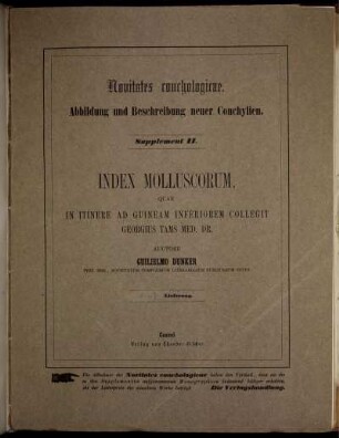 Suppl. 2: Novitates conchologicae. Suppl. 2
