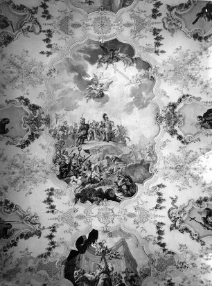 Deckenbild : Deckenbild. Deckenmalerei (1735; F. G. Hermann).