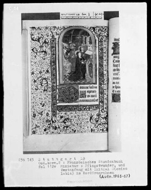 Stundenbuch — Pfingstwunder, Folio 112verso