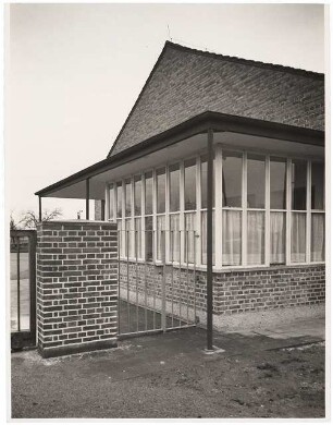 BBC (Brown, Boveri & Cie), Ladenburg Bürogebäude: Ansicht Pförtnerhaus