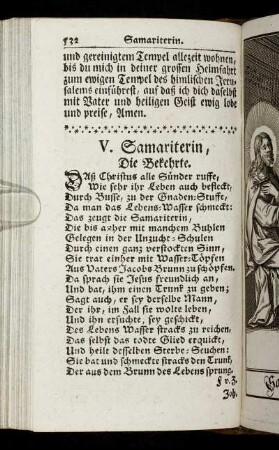 V. Samariterin, Die Bekehrte.