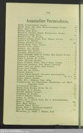 Aussteller-Verzeichnis
