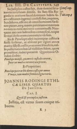... Liber Quartus De Justitia.