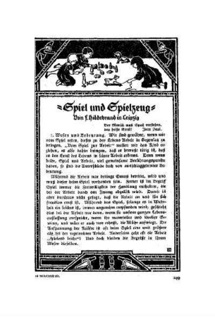 Spiel und Spielzeug