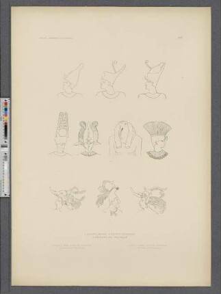 1. Egipto, reyes. 2. Egipto, deidades. 3. Relieves del Palenque.