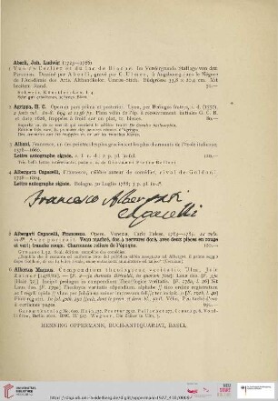 Auswahl seltener und wertvoller Bücher - Autographen, Porträts, Ansichten, Manuskripte, Inkunabeln Holzschnittbücher Alte Musik (Nr. 1 - 600)