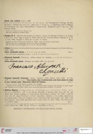 Auswahl seltener und wertvoller Bücher - Autographen, Porträts, Ansichten, Manuskripte, Inkunabeln Holzschnittbücher Alte Musik (Nr. 1 - 600)