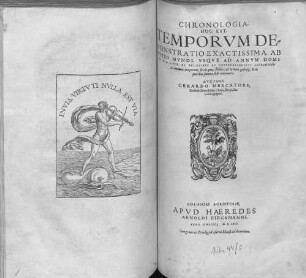Chronologia, Hoc Est Temporvm Demonstratio Exactissima, Ab Initio Mvndi, Vsqve Ad Annvm Domini M.D.LXVIII. Ex Eclipsibvs Et Observationibvs Astronomicis omnium temporum ... concinnata