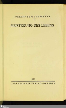 Meisterung des Lebens