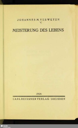 Meisterung des Lebens