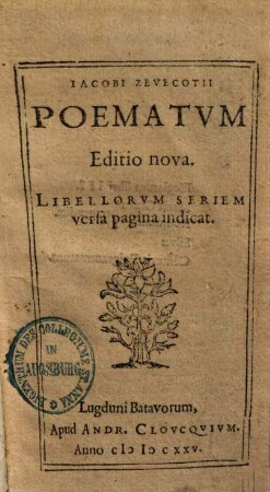Poematum editio nova