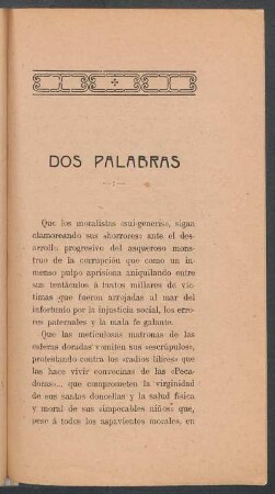 Dos palabras
