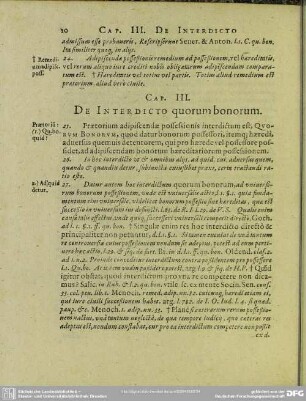 Cap. III. De Interdicto quorum bonorum