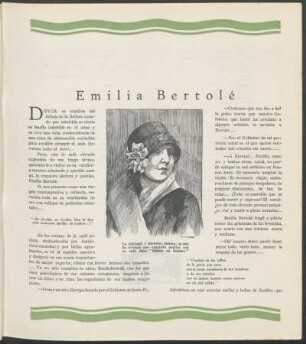Emilia Bertolé : Retrato por Martínez Labat