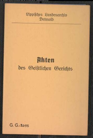 Schutzjude Kaufmann S. Bornheim zu Oerlinghausen gegen Witwe Pastor Hildebrandt zu Oerlinghausen, wegen einer Geldforderung