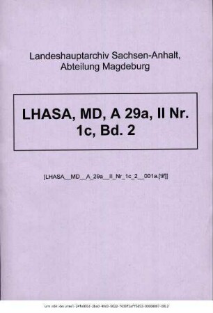 Kirchenvisitation im Thüringischen Kreis, Bd. 2: Kirchenvisitation in den Ämtern Weißenfels, Freyburg, Eckartsberga, Wendelstein (z.T.), Sangerhausen, Quedlinburg, Volkerode, Langensalza