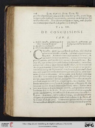 Tit. VII: De Concussione