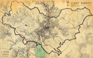 Stadt Siegen, Übersichtskarte