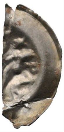 Fundmünze, Brakteat, um 1240 - 1260