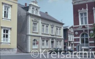 Hagenstraße 16: links davon Historisches Rathaus: vorne rechts Stadthaus: im Vordergrund rechts Markt