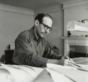 Der Zeichner und Karikaturist Saul Steinberg