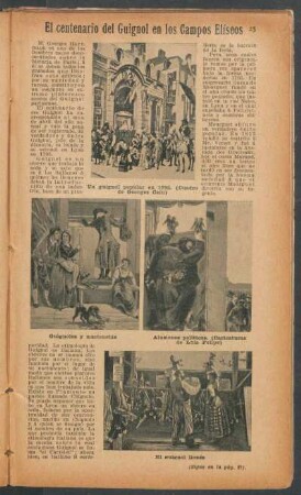 El centenario del Guignol en los Campos Elíseos