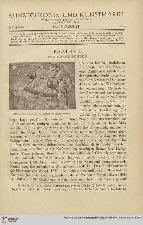 Neue Folge 34 = Jahrgang 58: Baalbek