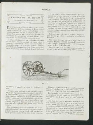 Canhões de tiro rapido : Experiências do Brasil