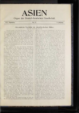 Orientalische Vorbilder im abendländischen Milieu.